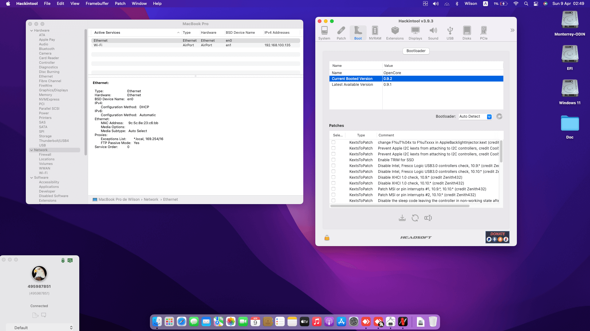Asus ROG GL752VW DH71 [SkyLake   Intel HD 530 + I2C]   OpenCore 8